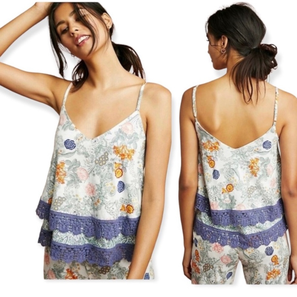 Anthropologie Floreat Oasis Tiered Cami size XS